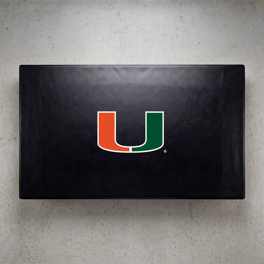 Miami Hurricanes Custom Billiards Table Cover Lifestyle