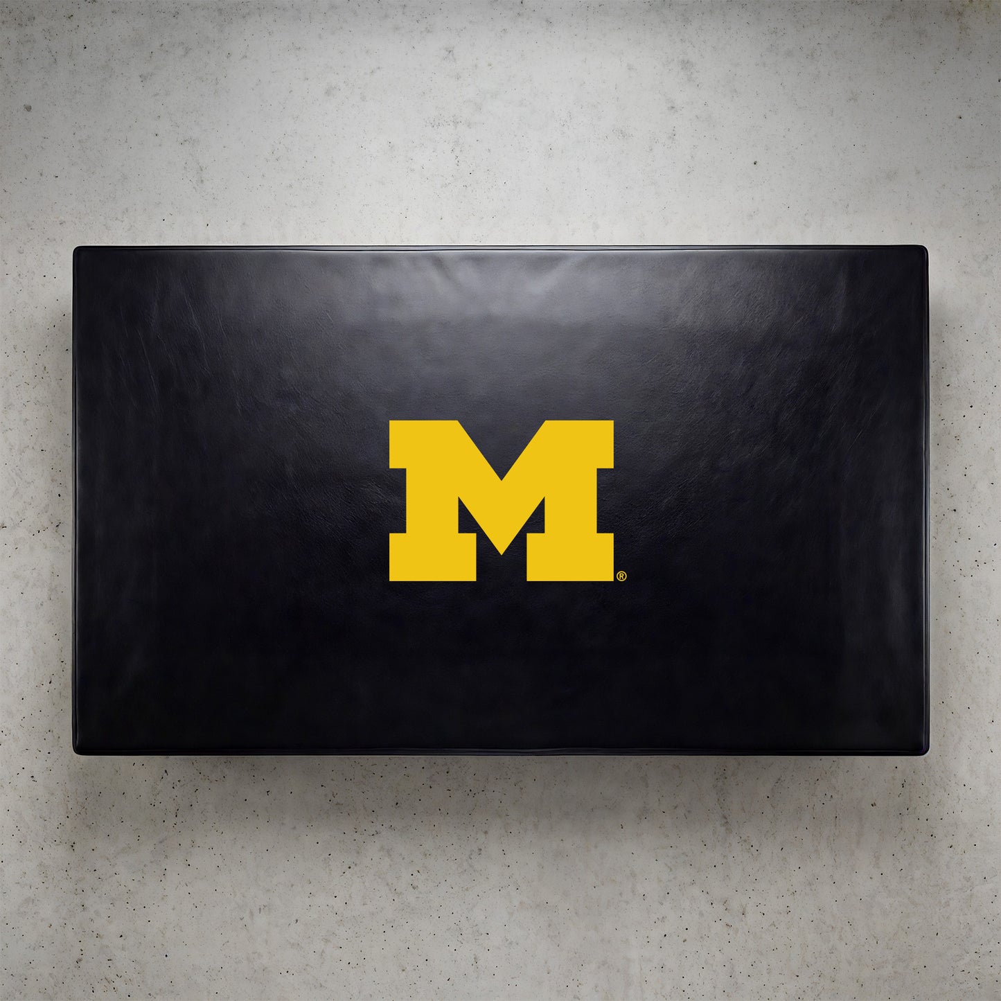Michigan Wolverines Custom Billiards Table Cover Lifestyle