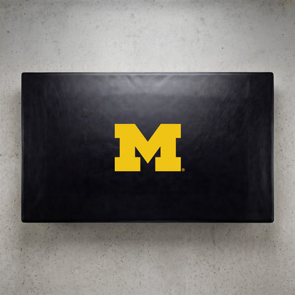Michigan Wolverines Custom Billiards Table Cover Lifestyle