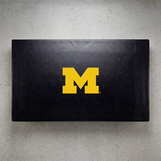 Michigan Wolverines Custom Billiards Table Cover Lifestyle