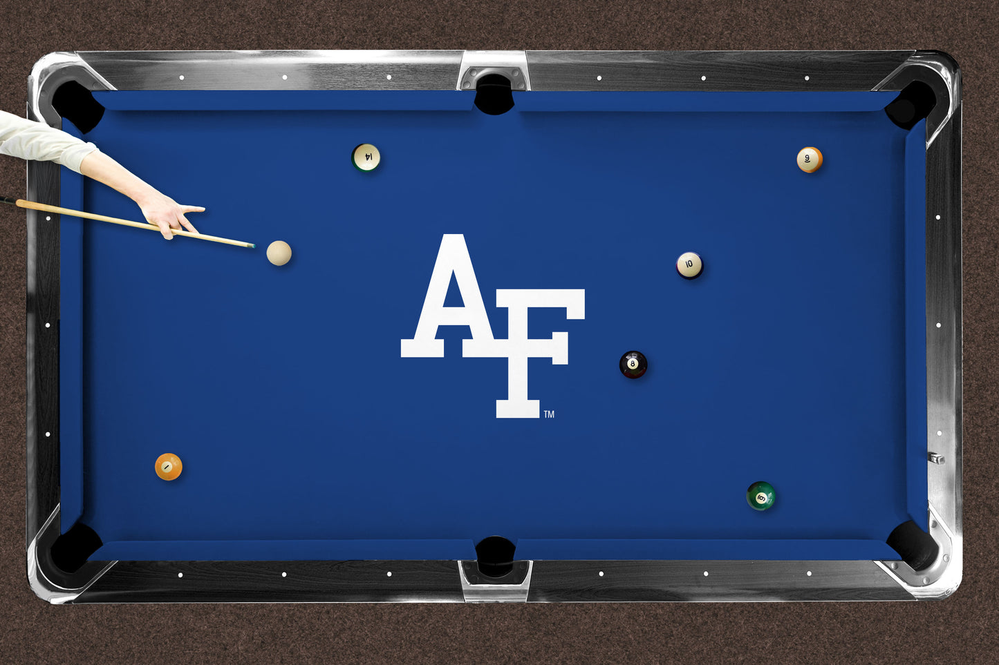 Air Force Falcons Custom Pool Table Replacement Felt Lifestyle