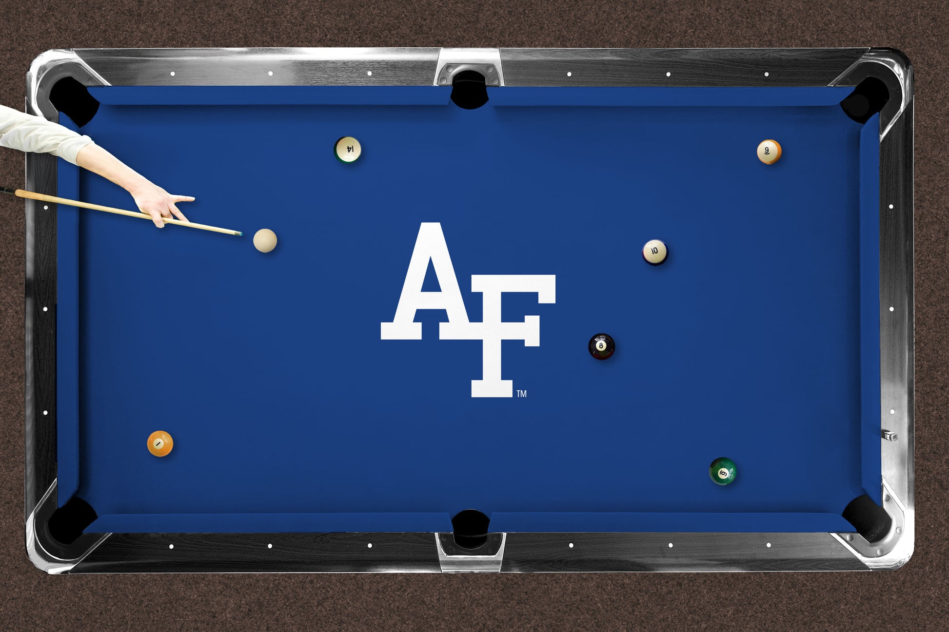 Air Force Falcons Custom Pool Table Replacement Felt Lifestyle