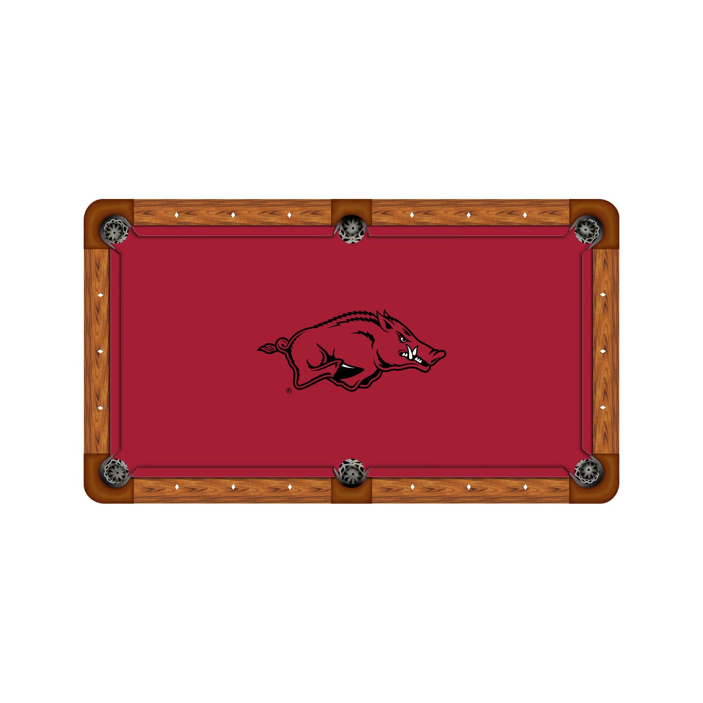 Arkansas Razorbacks Custom Pool Table Replacement Felt
