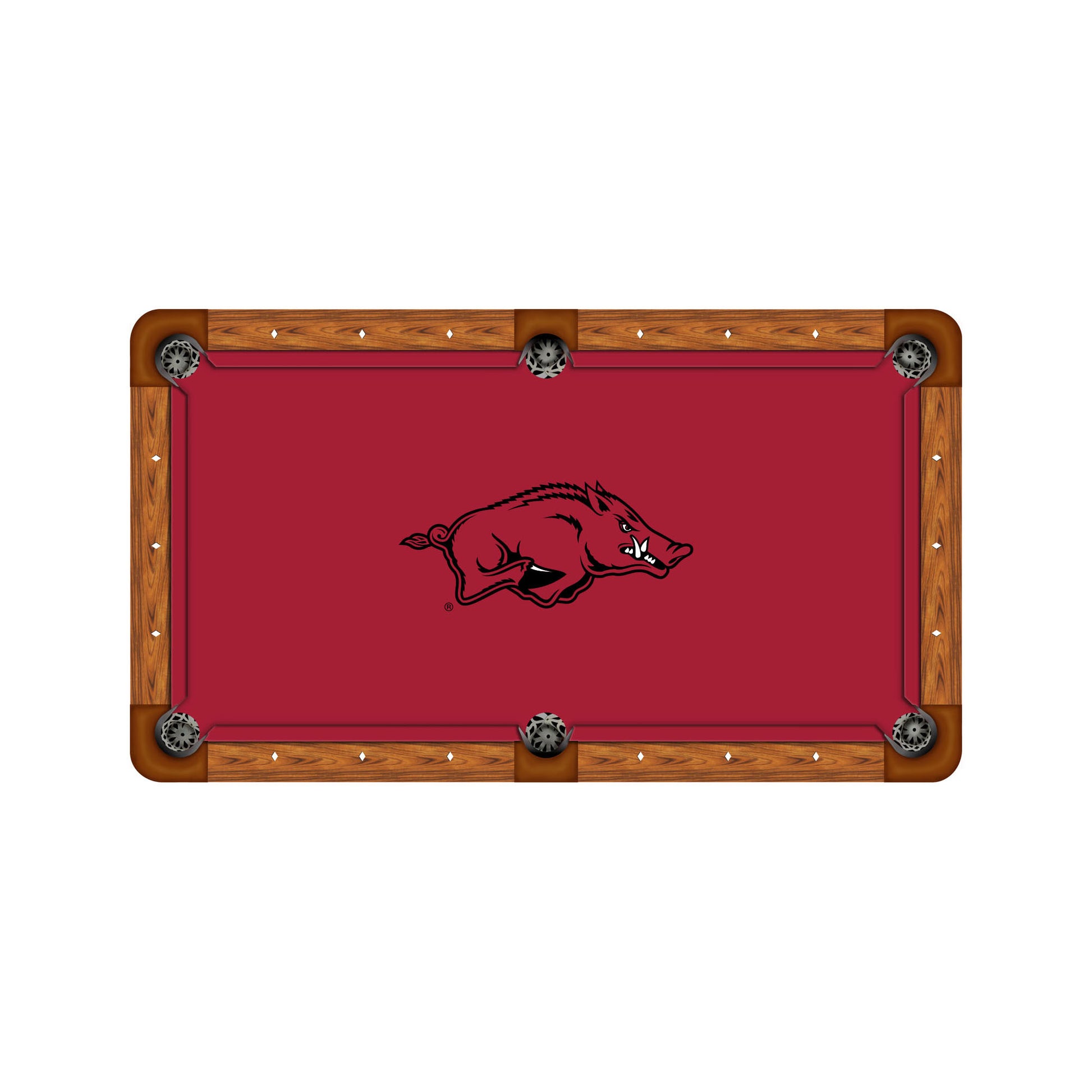 Arkansas Razorbacks Custom Pool Table Replacement Felt