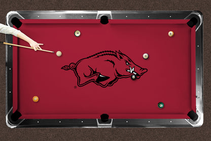 Arkansas Razorbacks Custom Pool Table Replacement Felt Lifestyle