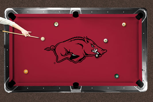 Arkansas Razorbacks Custom Pool Table Replacement Felt Lifestyle