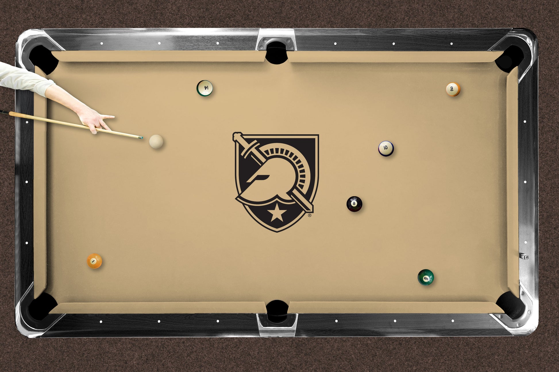 Army Black Knights Custom Pool Table Replacement Felt Lifestyle