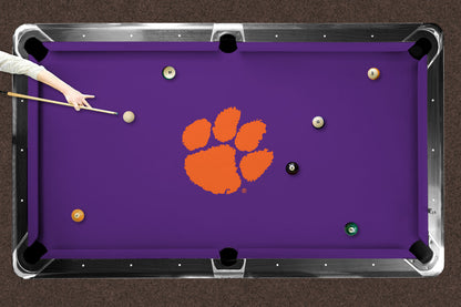Clemson Tigers Custom Pool Table Replacement Felt Lifestyle
