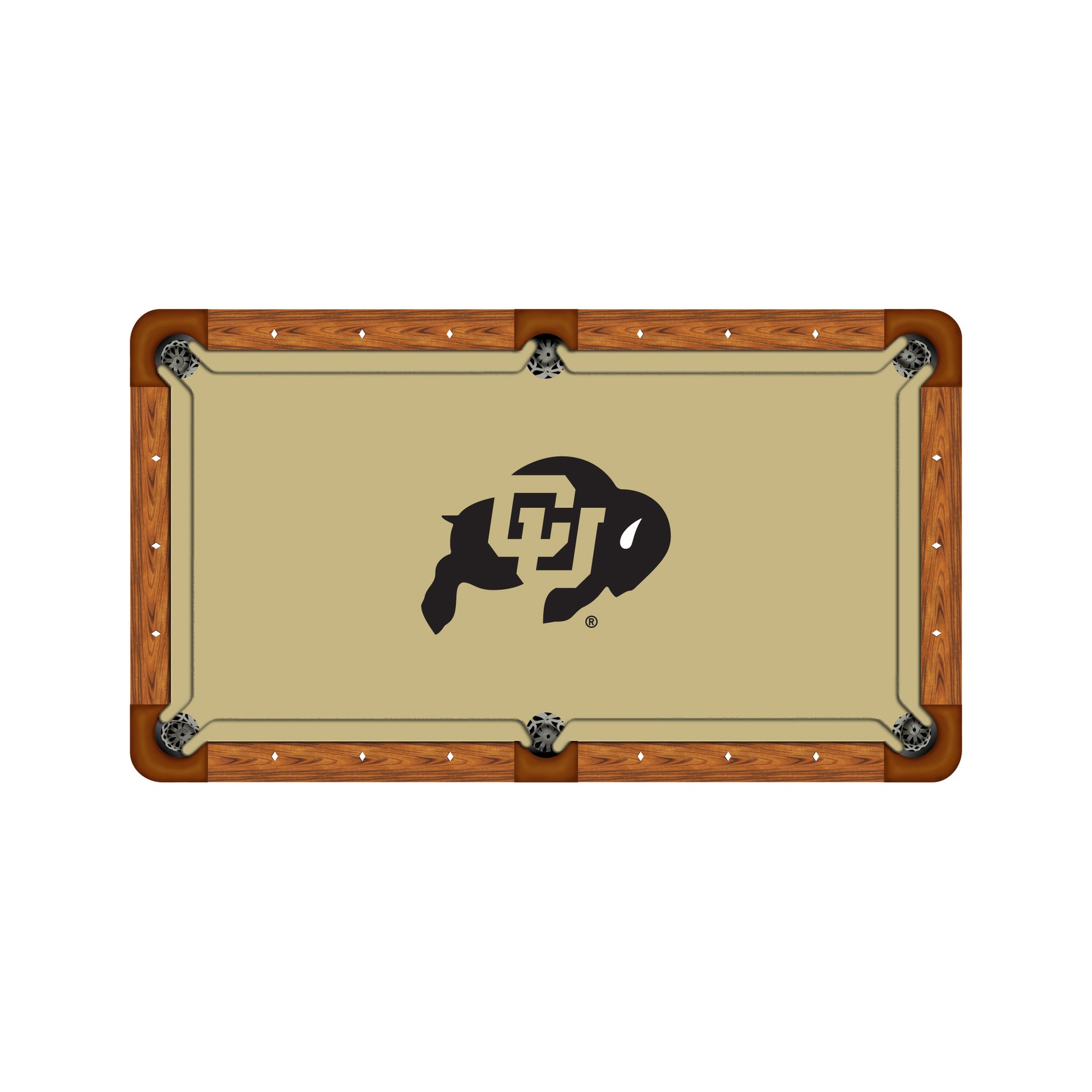 Colorado Buffaloes Custom Pool Table Replacement Felt