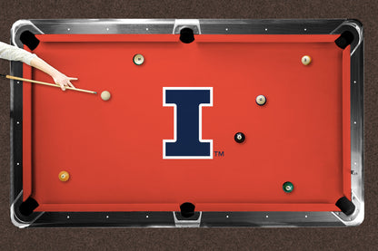 Illinois Fighting Illini Custom Pool Table Replacement Felt Lifestyle