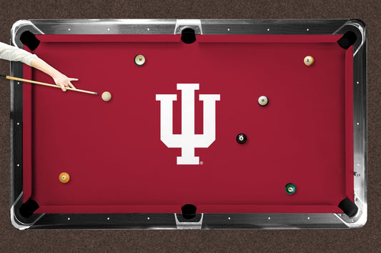Indiana Hoosiers Custom Pool Table Replacement Felt Lifestyle