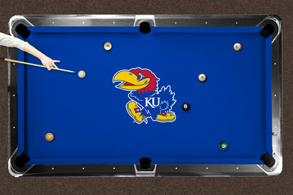 Kansas Jayhawks Custom Pool Table Replacement Felt Lifestyle