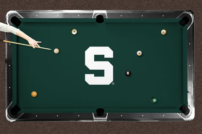 Michigan State Spartans Custom Pool Table Replacement Felt Lifestyle