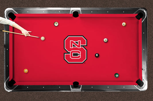 NC State Wolfpack Custom Pool Table Replacement Felt Lifestyle