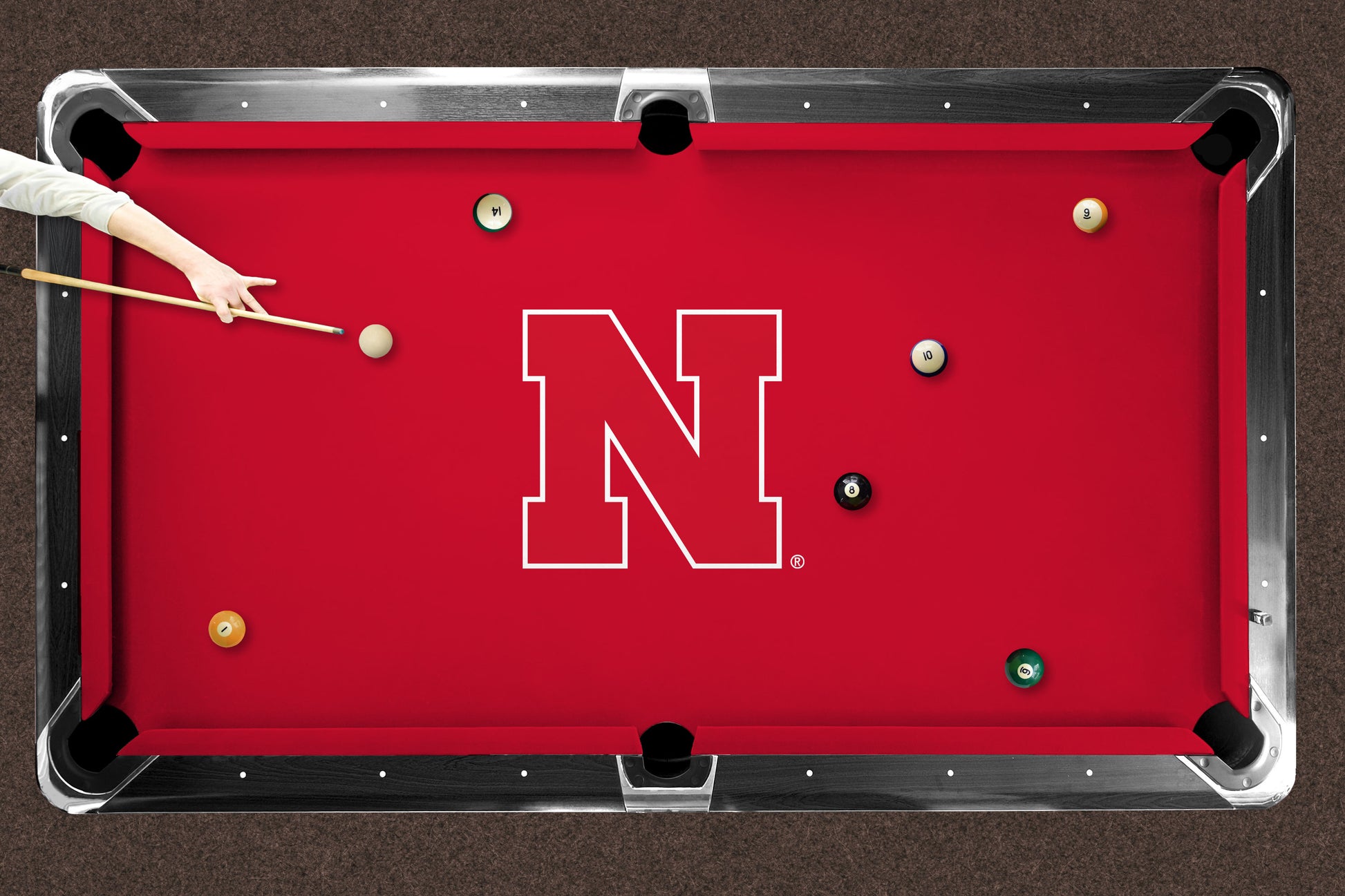 Nebraska Cornhuskers Custom Pool Table Replacement Felt Lifestyle