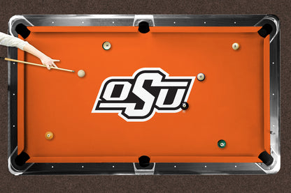 Oklahoma State Cowboys Custom Pool Table Replacement Felt Lifestyle