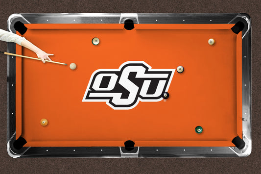 Oklahoma State Cowboys Custom Pool Table Replacement Felt Lifestyle