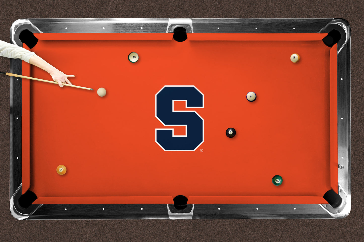 Syracuse Orange Custom Pool Table Replacement Felt Lifestyle