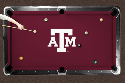 Texas A&M Aggies Custom Pool Table Replacement Felt Lifestyle