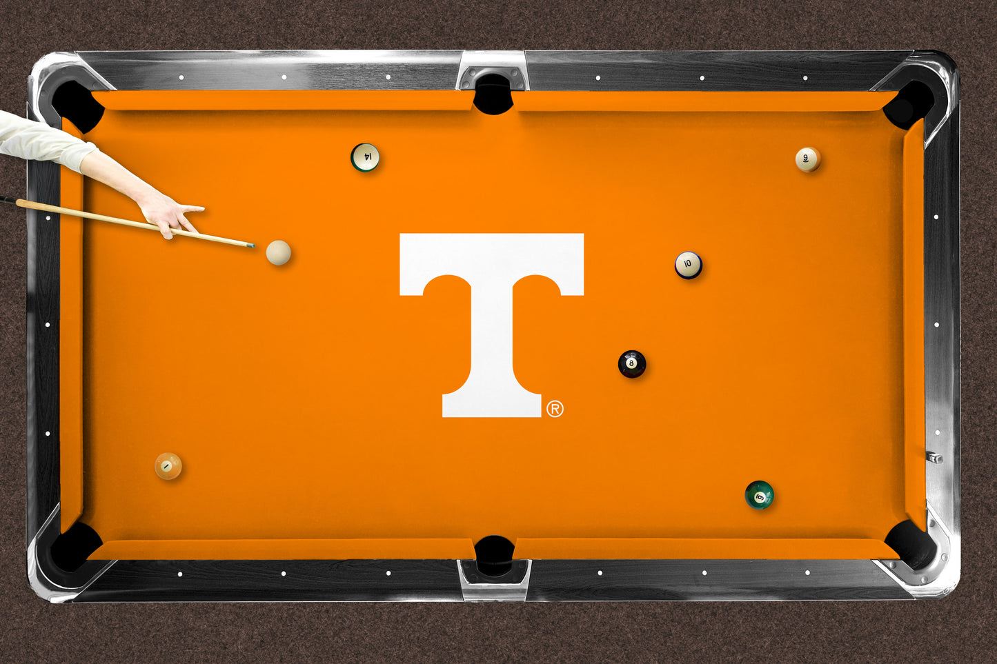 Tennessee Volunteers Custom Pool Table Replacement Felt Lifestyle