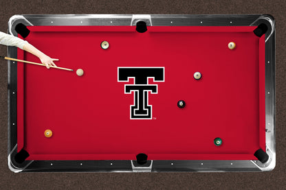 Texas Tech Red Raiders Custom Pool Table Replacement Felt Lifestyle