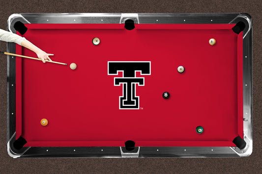Texas Tech Red Raiders Custom Pool Table Replacement Felt Lifestyle