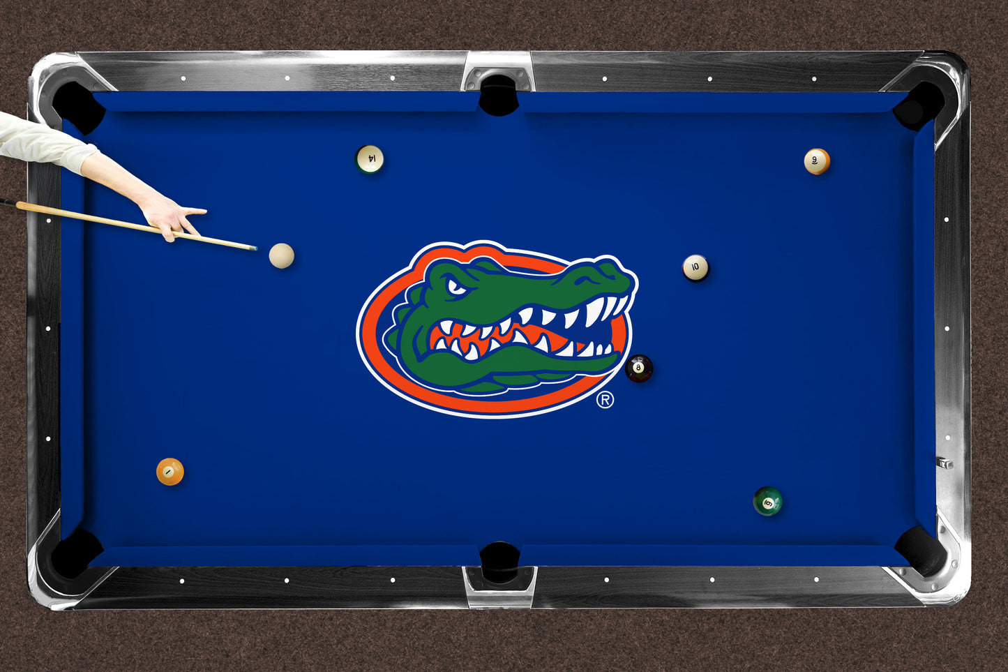 Florida Gators Custom Pool Table Replacement Felt Lifestyle