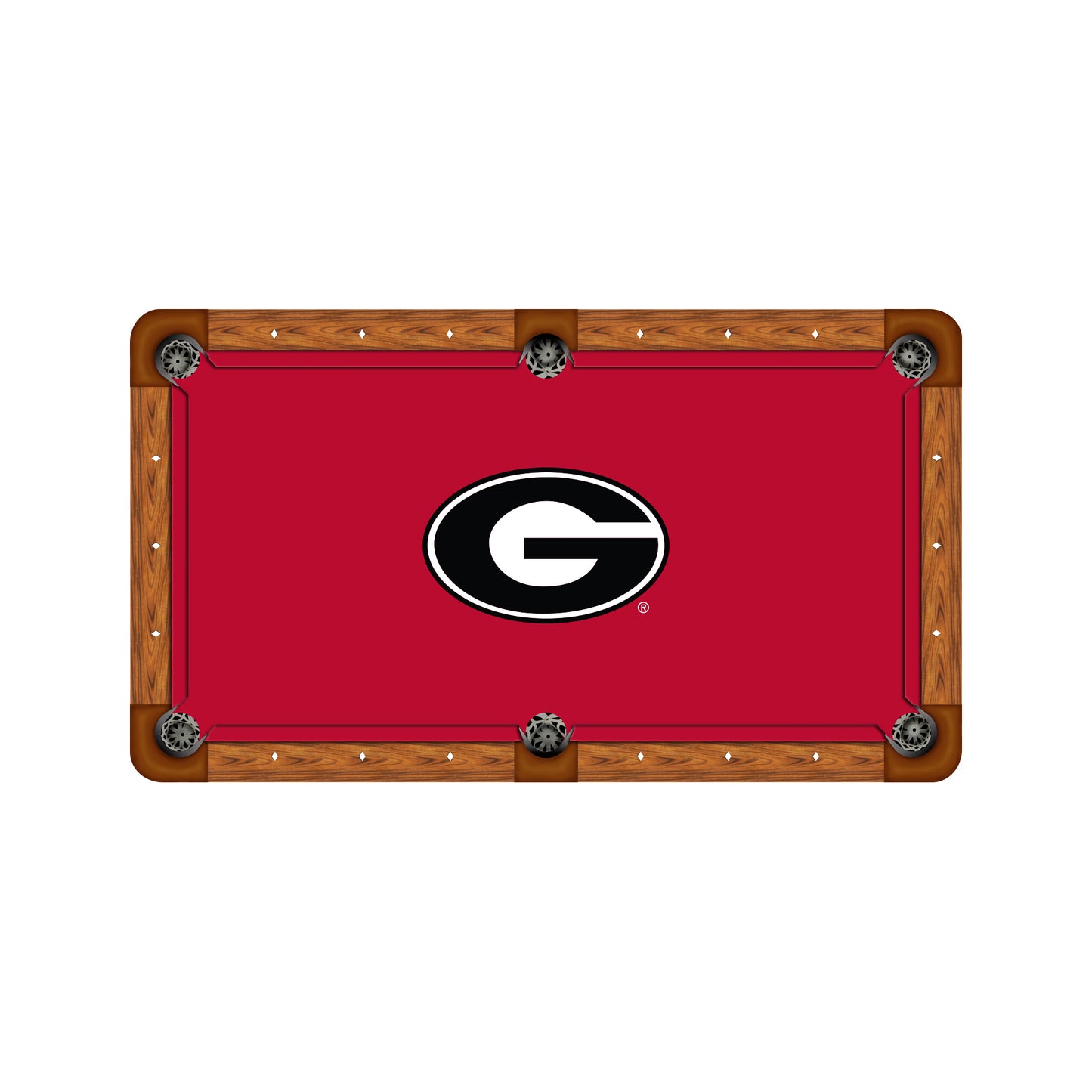 Georgia Bulldogs Custom Pool Table Replacement Felt