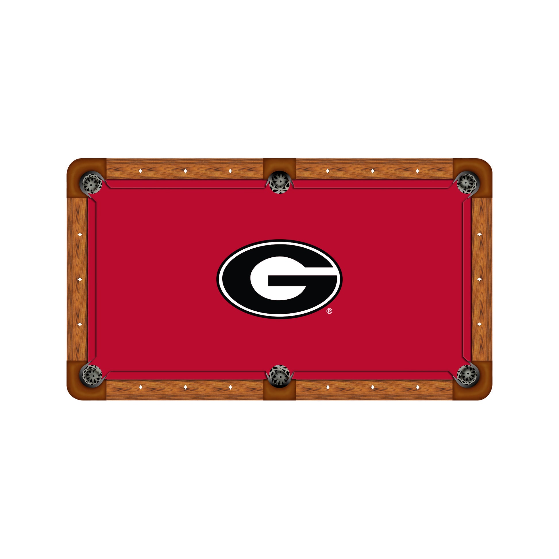 Georgia Bulldogs Custom Pool Table Replacement Felt