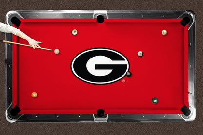 Georgia Bulldogs Custom Pool Table Replacement Felt Lifestyle