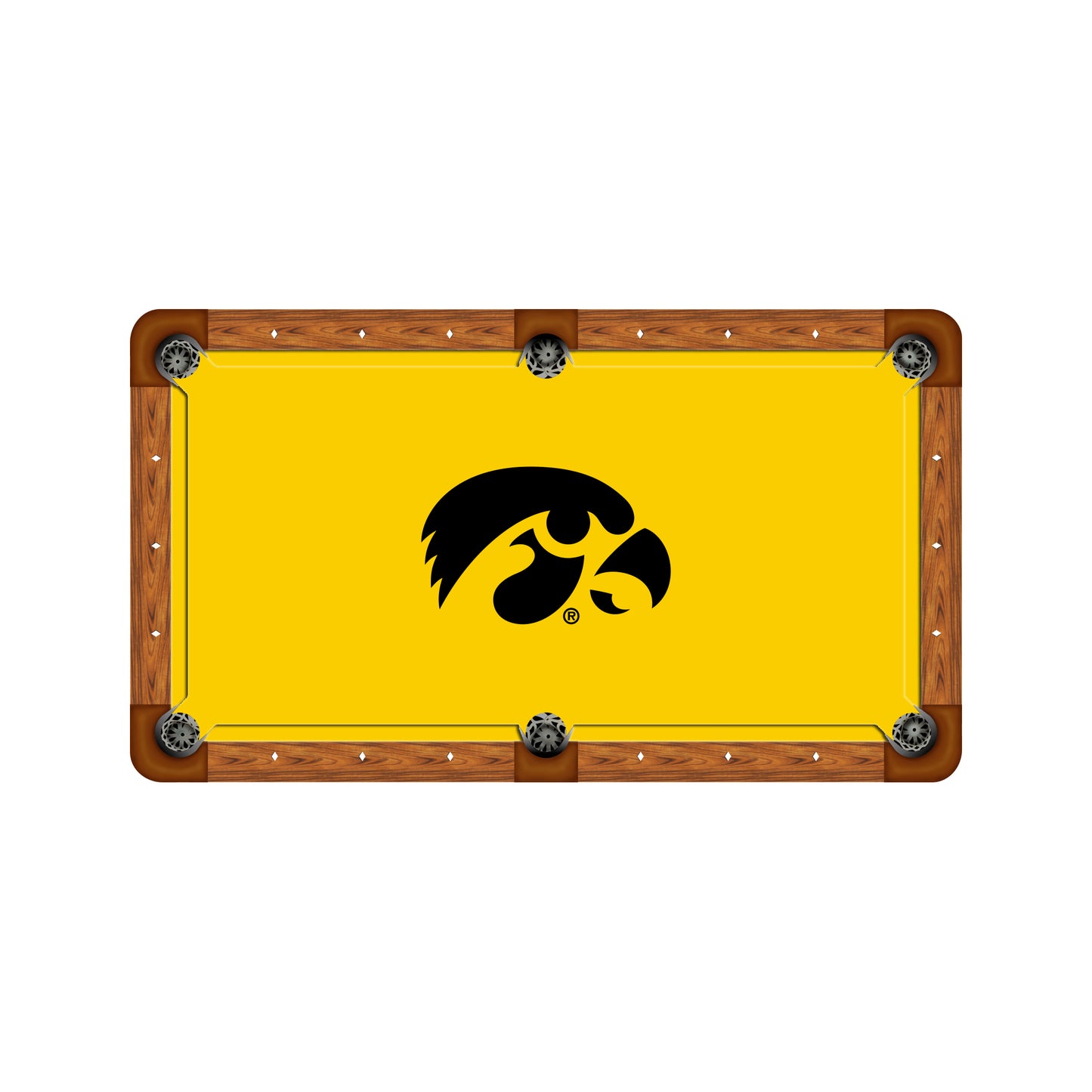 Iowa Hawkeyes Custom Pool Table Replacement Felt