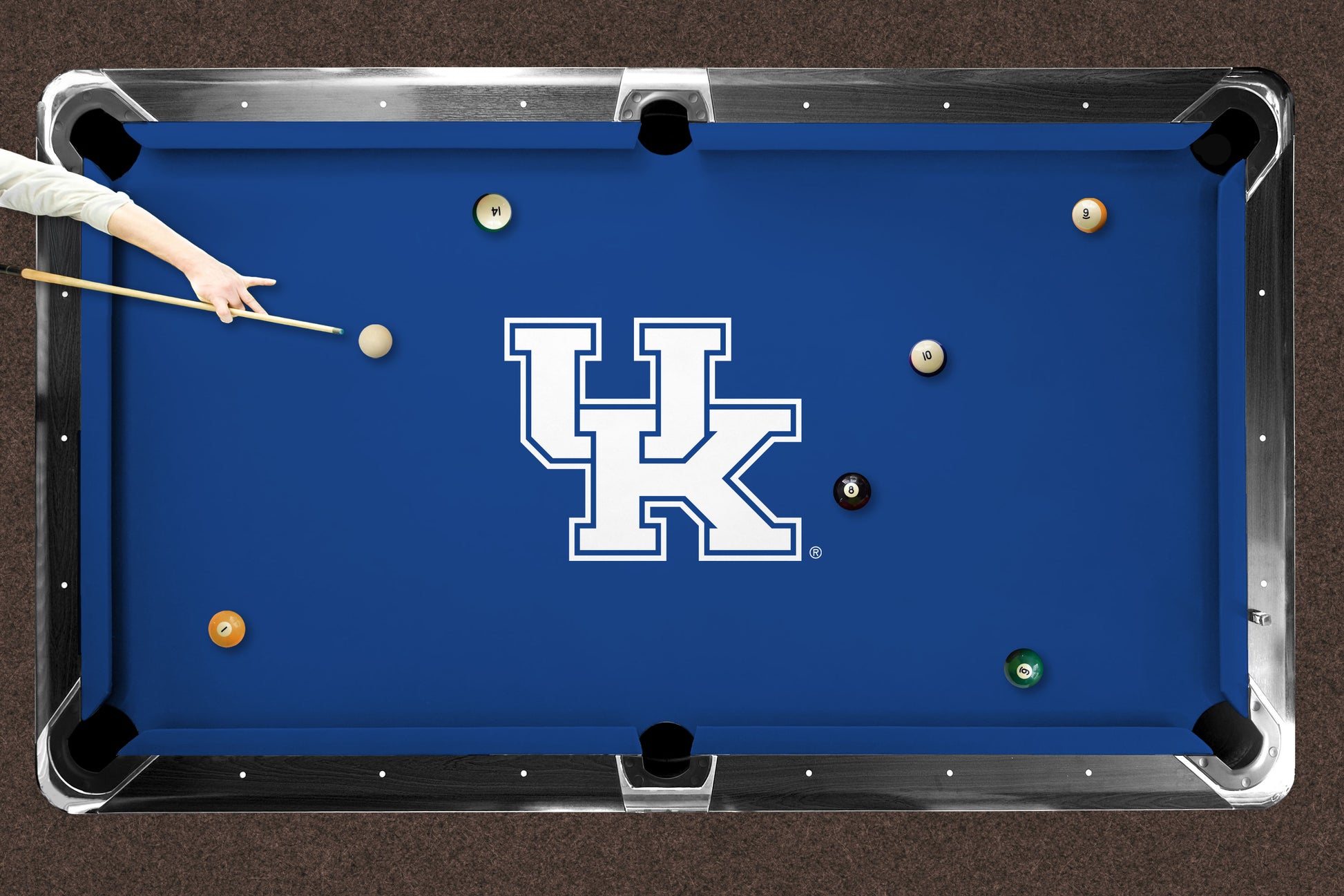 Kentucky Wildcats Custom Pool Table Replacement Felt Lifestyle