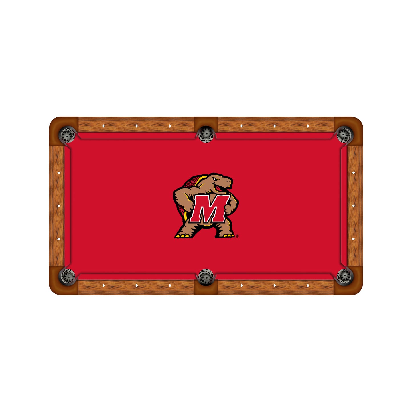Maryland Terrapins Custom Pool Table Replacement Felt