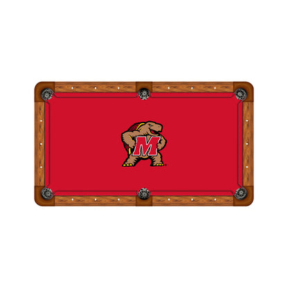 Maryland Terrapins Custom Pool Table Replacement Felt