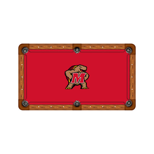 Maryland Terrapins Custom Pool Table Replacement Felt