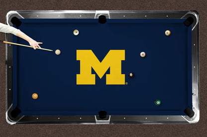 Michigan Wolverines Custom Pool Table Replacement Felt Lifestyle