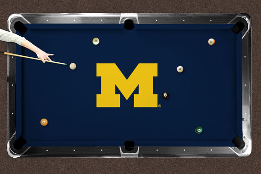 Michigan Wolverines Custom Pool Table Replacement Felt Lifestyle