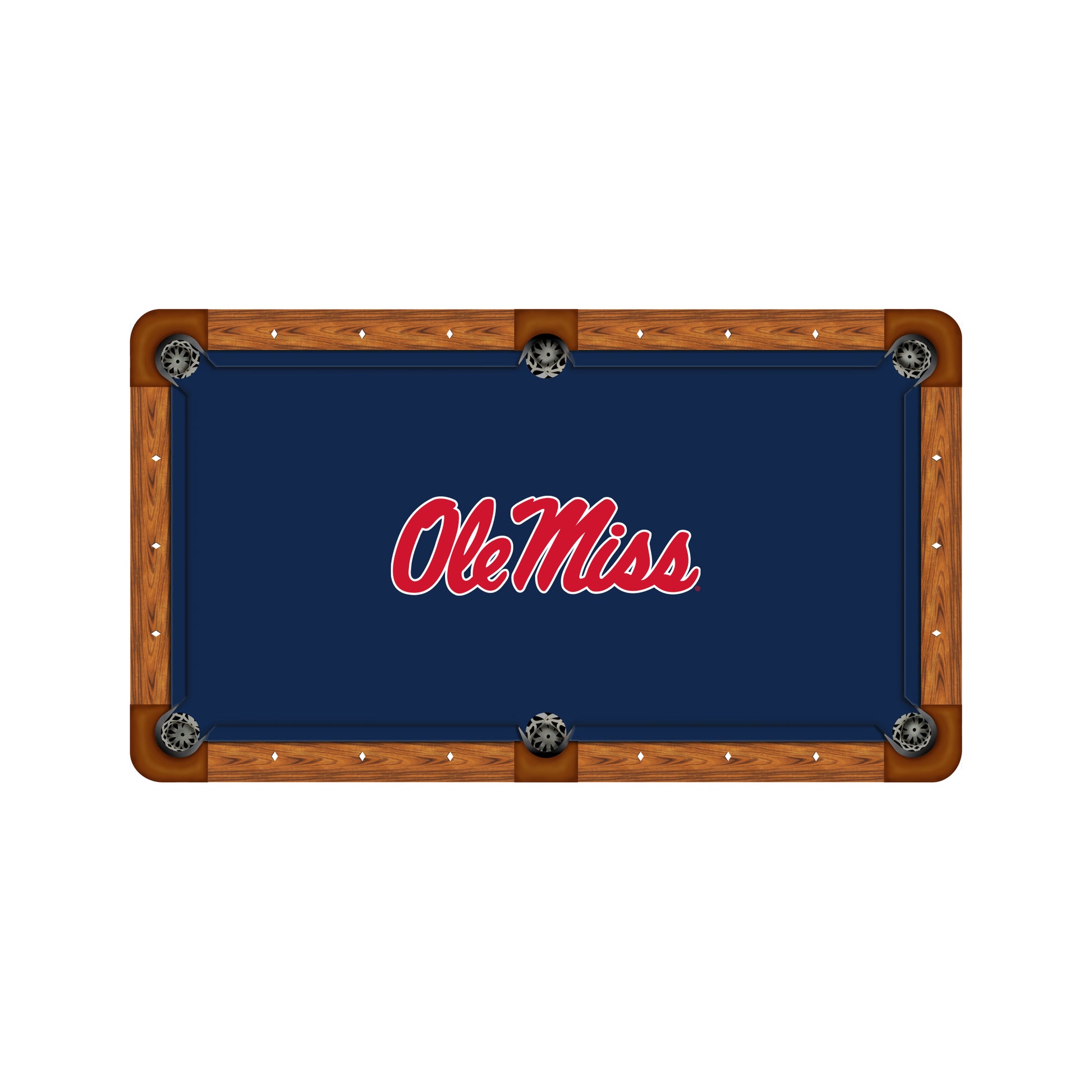 Mississippi Rebels Custom Pool Table Replacement Felt