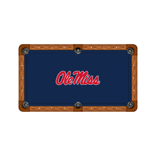Mississippi Rebels Custom Pool Table Replacement Felt