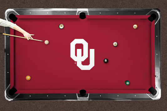 Oklahoma Sooners Custom Pool Table Replacement Felt Lifestyle