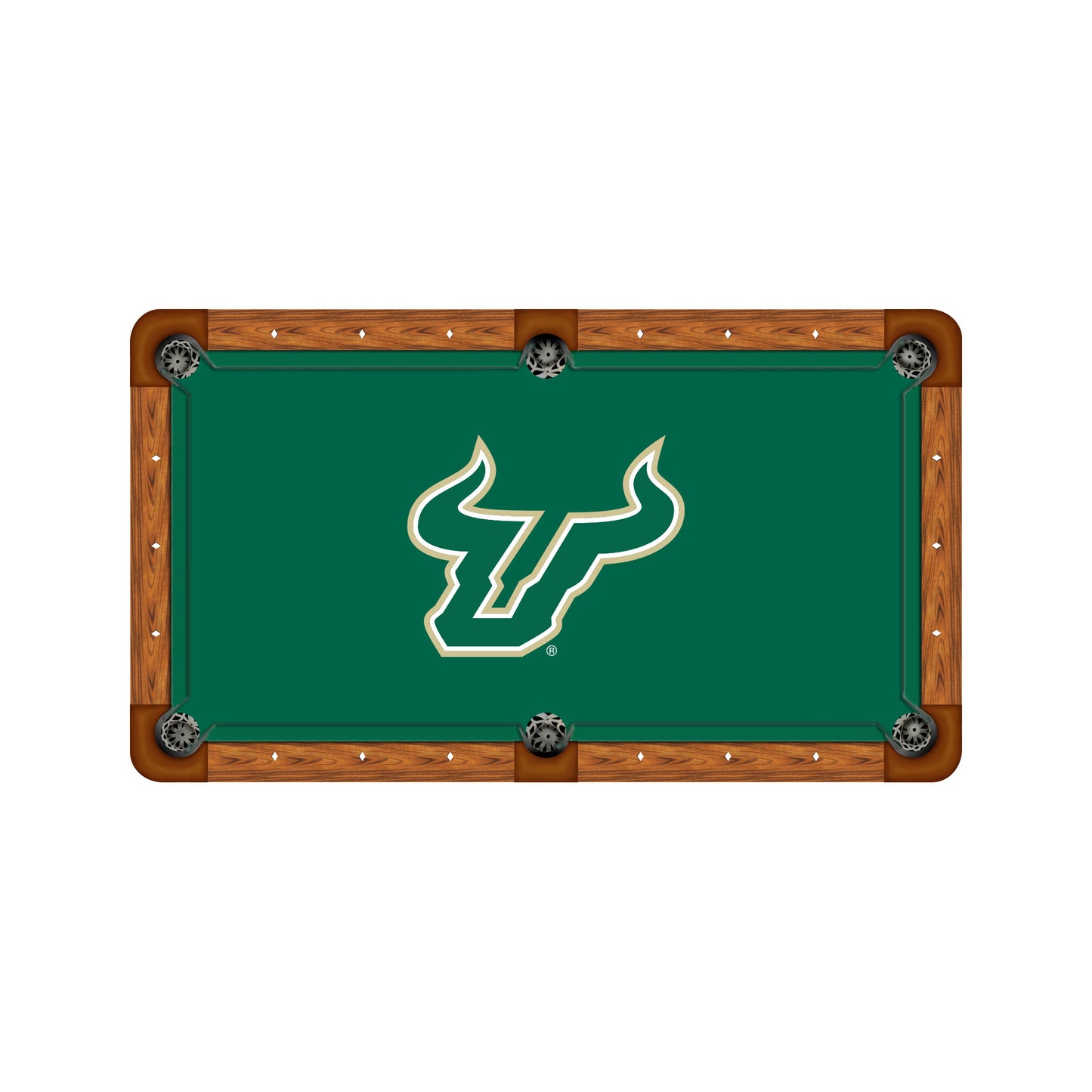 South Florida Bulls Custom Pool Table Replacement Felt