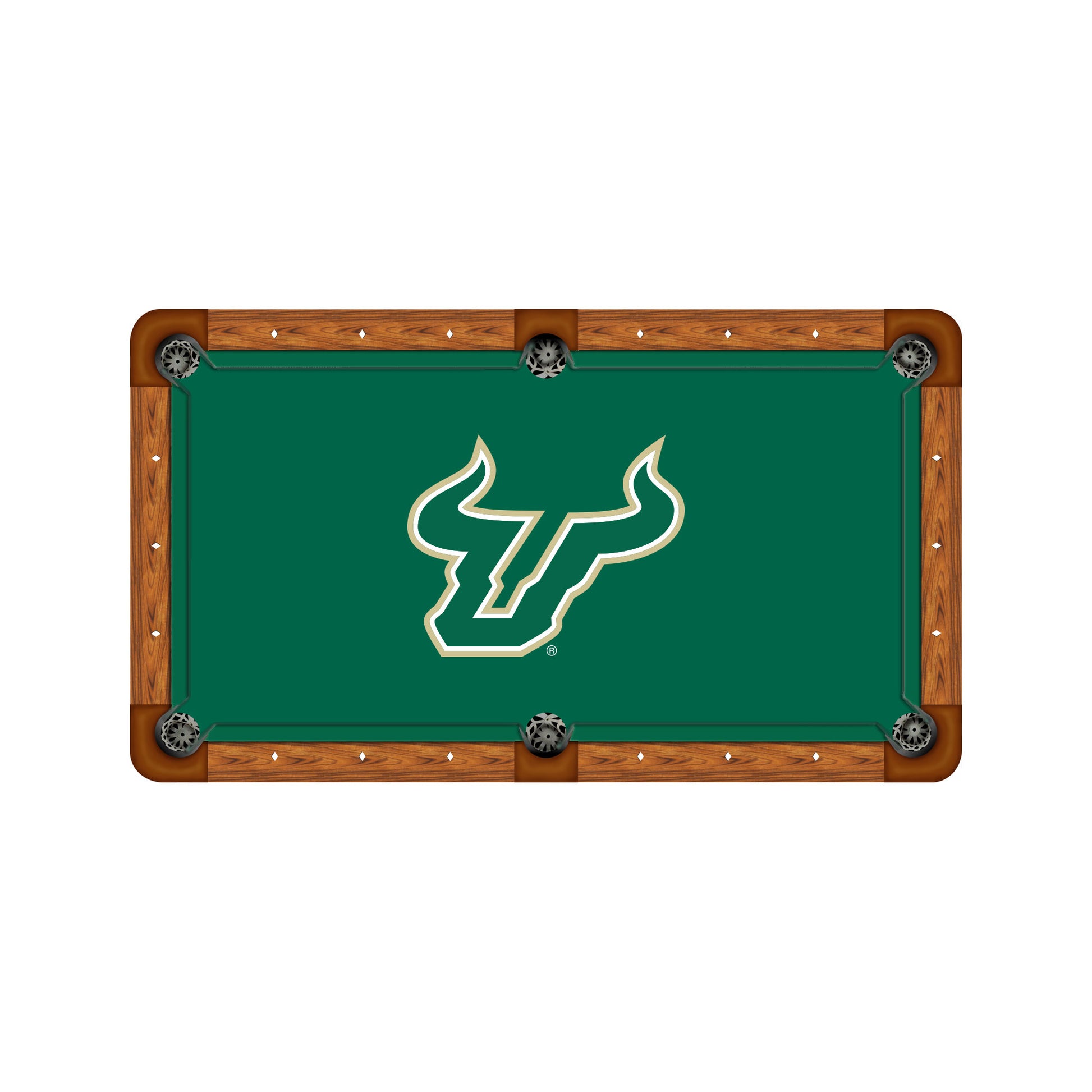 South Florida Bulls Custom Pool Table Replacement Felt