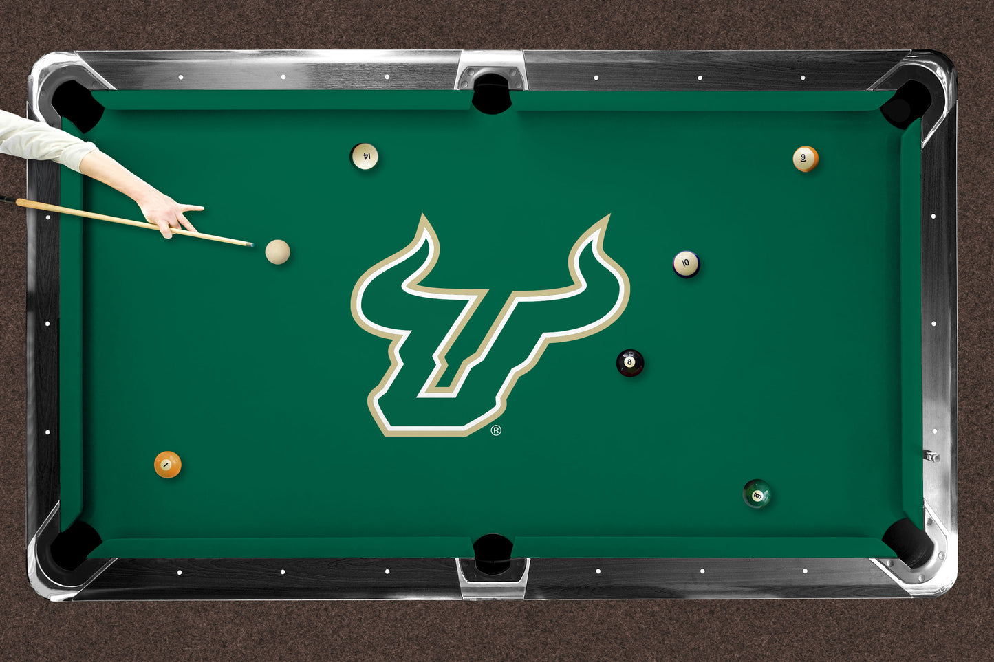 South Florida Bulls Custom Pool Table Replacement Felt Lifestyle