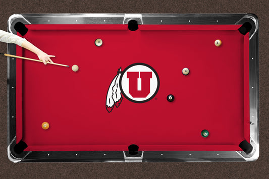 Utah Utes Custom Pool Table Replacement Felt Lifestyle