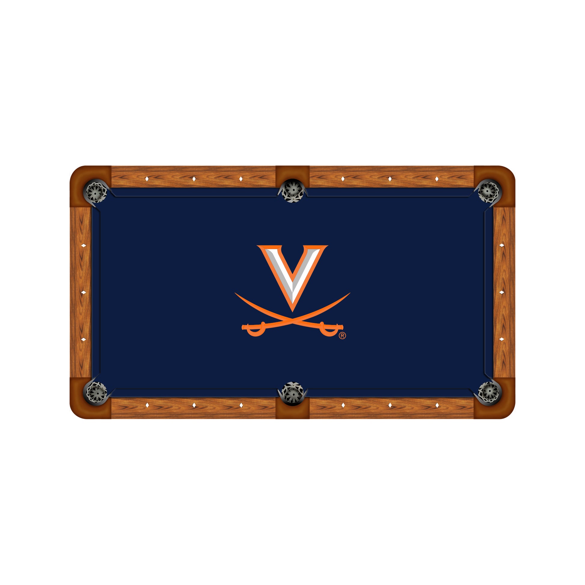 Virginia Cavaliers Custom Pool Table Replacement Felt