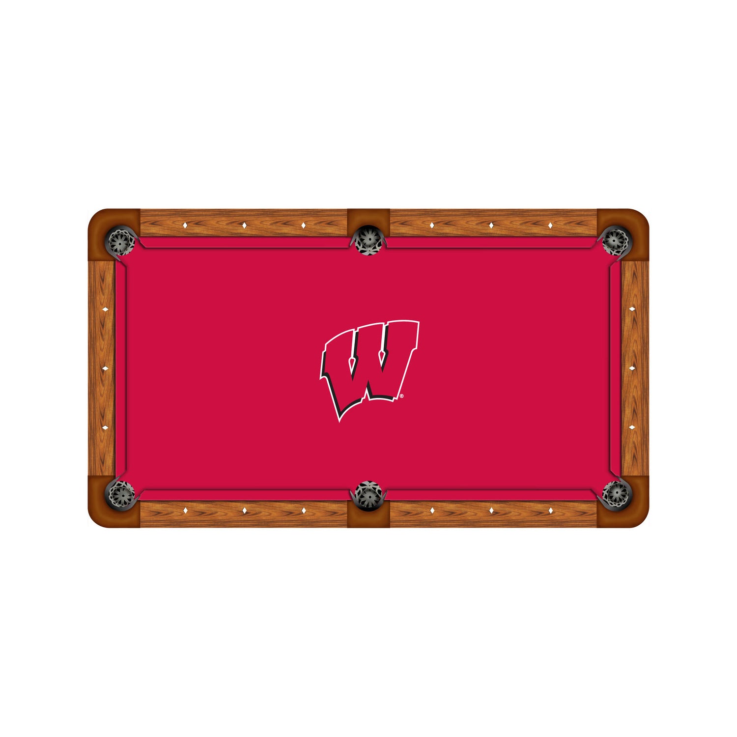 Wisconsin Badgers Custom Pool Table Replacement Felt