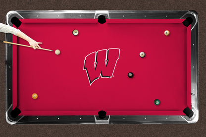 Wisconsin Badgers Custom Pool Table Replacement Felt Lifestyle