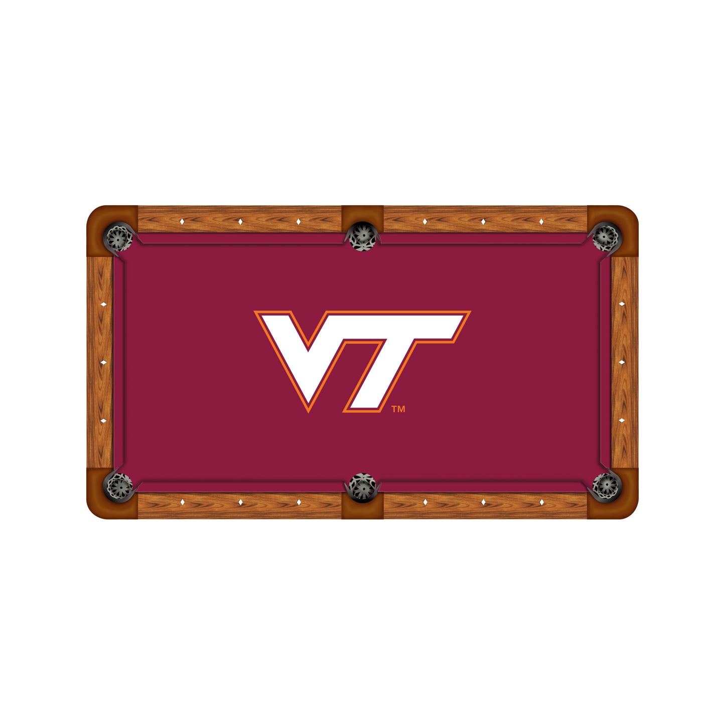 Virginia Tech Hokies Custom Pool Table Replacement Felt
