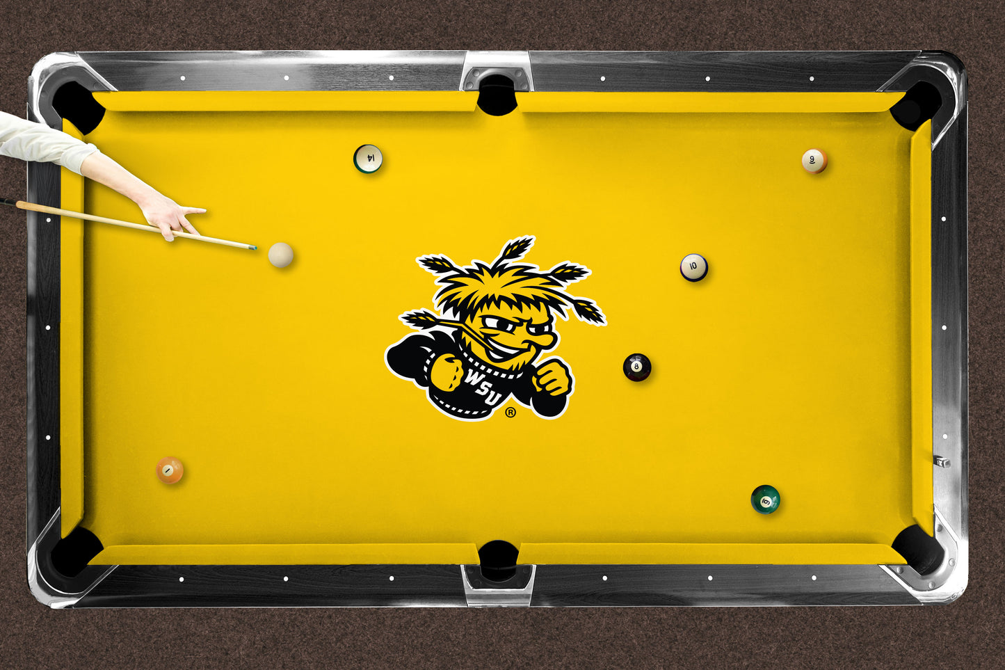 Wichita State Shockers Custom Pool Table Replacement Felt Lifestyle