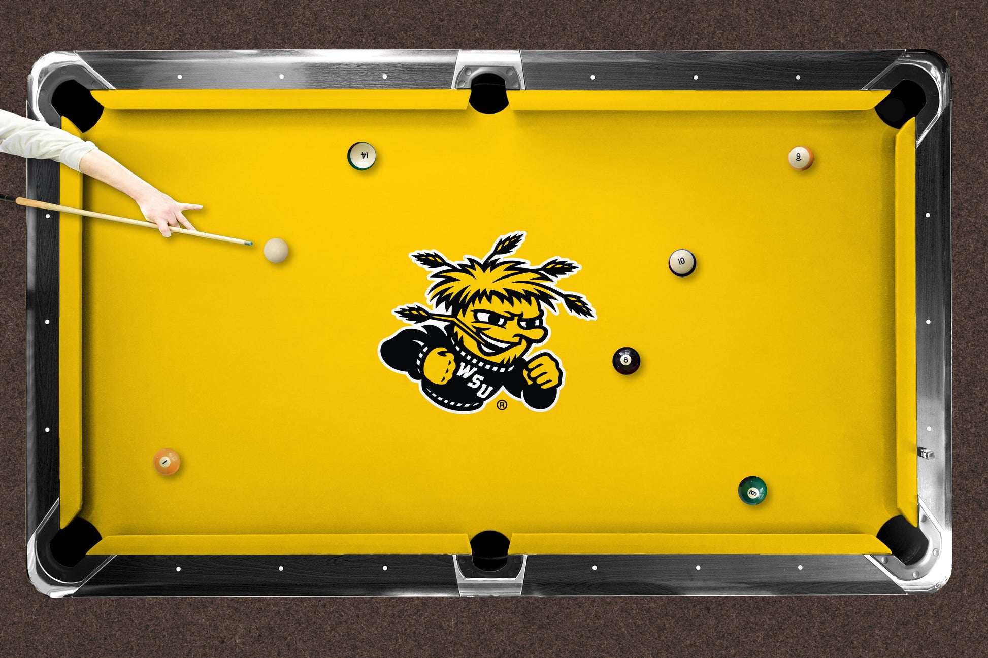 Wichita State Shockers Custom Pool Table Replacement Felt Lifestyle